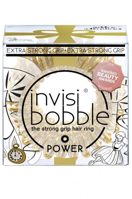 Invisibobble POWER Golden Adventure - Invisibobble POWER Golden Adventure резинка для волос золотая с блестками, 3 шт